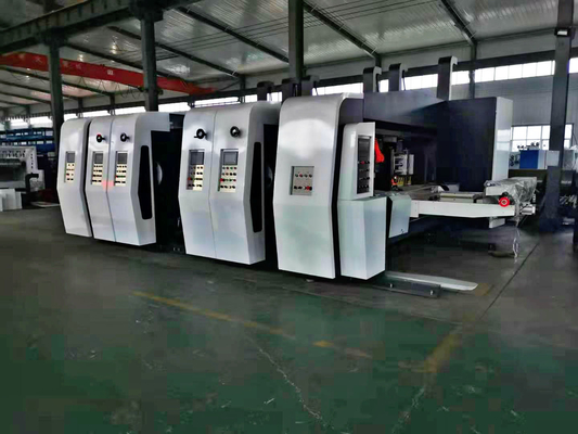 Flexo Printer Slotter Gürültülü Karton Kutusu Makinesi