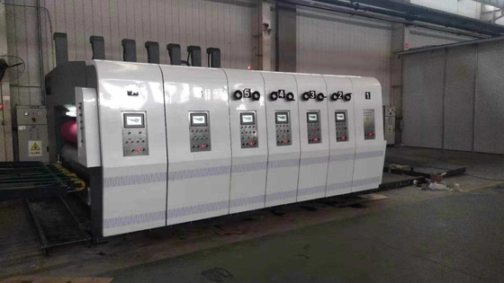 Flexo Printer Slotter Gürültülü Karton Kutusu Makinesi