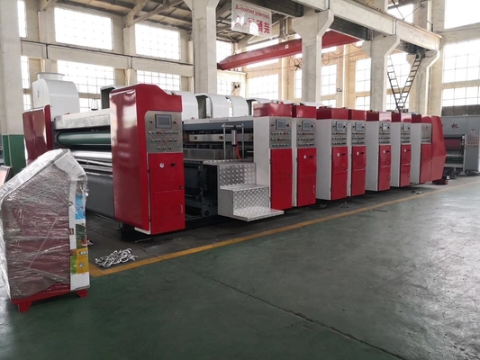 Flexo Printer Slotter Gürültülü Karton Kutusu Makinesi