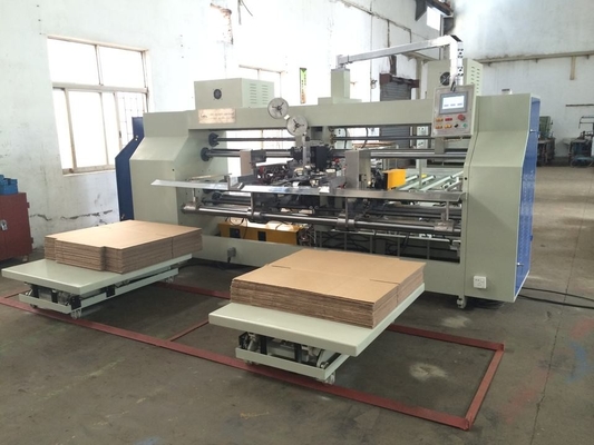 Yarı Otomatik 2000mm Oluklu Karton Kutu Makinesi Dikiş Zımba Zımbalama Elektrikli Tahrikli