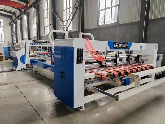 Dikiş Katlama Ve Yapıştırma Oluklu Karton Kutu Makinesi Ayarlanabilir Hız