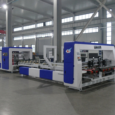 Oluklu Mukavva Kutu Klasör Yapıştırma Makinası Tam Otomatik