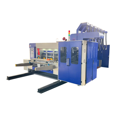 Full Automatic 4 Color Flexo Printing Machine For Corrugated Carton Box (Dolu Karton Kutusu İçin Tam Otomatik 4 Renkli Fleksiyon Baskı Makinesi)