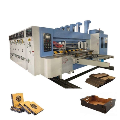 Flexo Die Cutter Baskı Gürültülü Karton Kutusu Makine Ce Sertifikası Kompakt