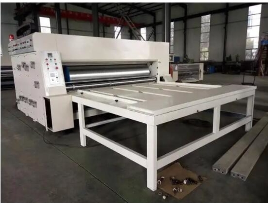 Rotary Die Cutting Flexo Printing Slotting Machine Yarım Otomatik Yüksek Performanslı