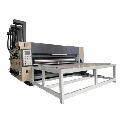 İki Renkli Dalgalanmış Kutu Yapımcı Makine Yazıcı Slotter Rotary Die Cutter