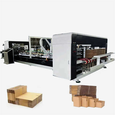 Servo Motor Katlama Karton Gluer Otomatik Mini Stapler Dikiş