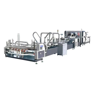 Folder Gluer Stapler, dalgalanmış karton kutu makinesi yapıyor