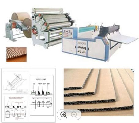 Karton Plc Oluklu Kutu İmalatı Otomatik Tesis Tek Yüz 1600mm