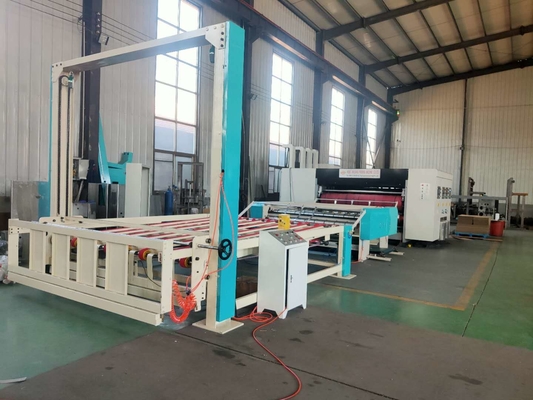 Dört Renkli Flekso Yazıcı Slotter Kalıp Kesici Meyve Paketleri Pizza Kutusu 220v Yapımı